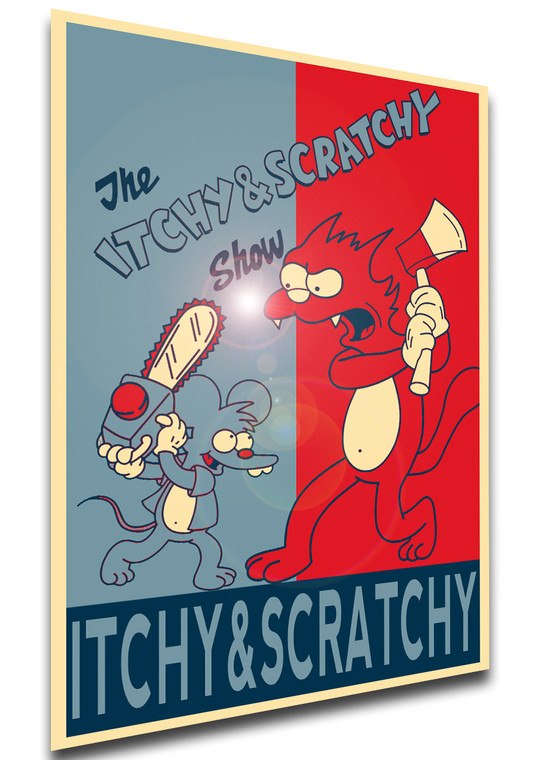 Poster Propaganda - The Simpsons - Itchy & Scratchy LL3879