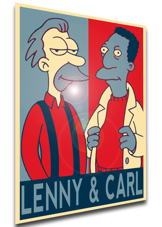 Poster Propaganda - The Simpsons - Lenny Leonard & Carl Carlson LL3909