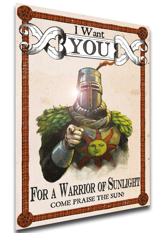 Poster Videogame - Dark Souls - I want you Solaire