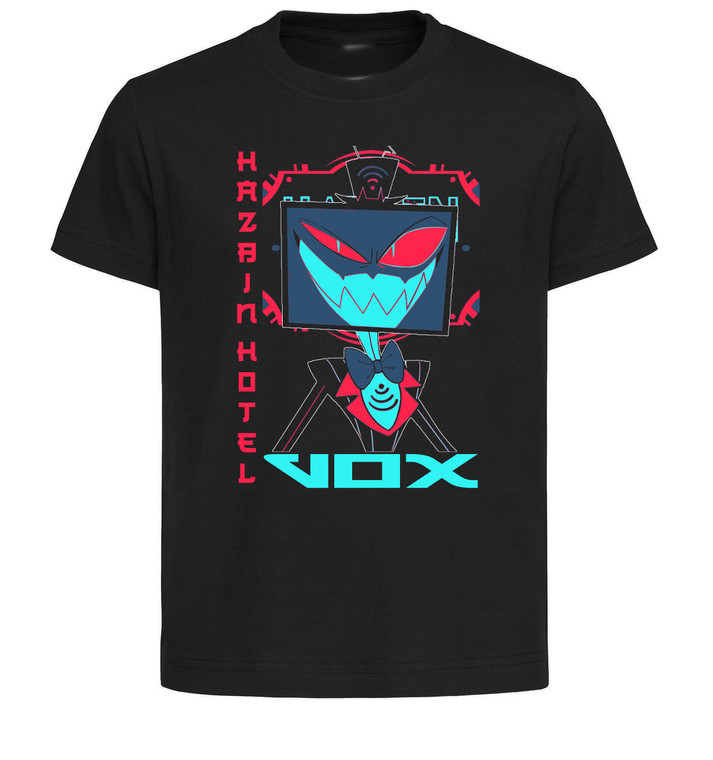 T-Shirt Unisex Black Japanese Style - Hazbin Hotel - Vox - SA1245