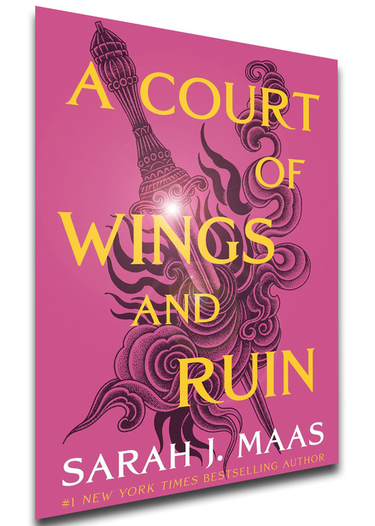 Poster SA1334 Book Cover Art - ACOWAR - A Court of Wings and Ruin