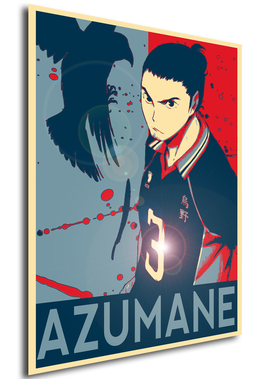 Poster - Propaganda  - Haikyuu - Karasuno Team - Azumane Asahi