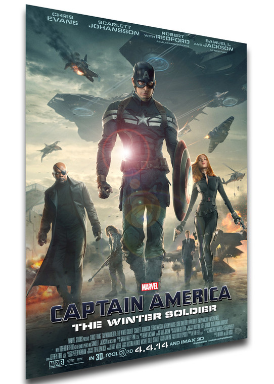 Poster Locandina - Captain America The Winter Soldier (2014)