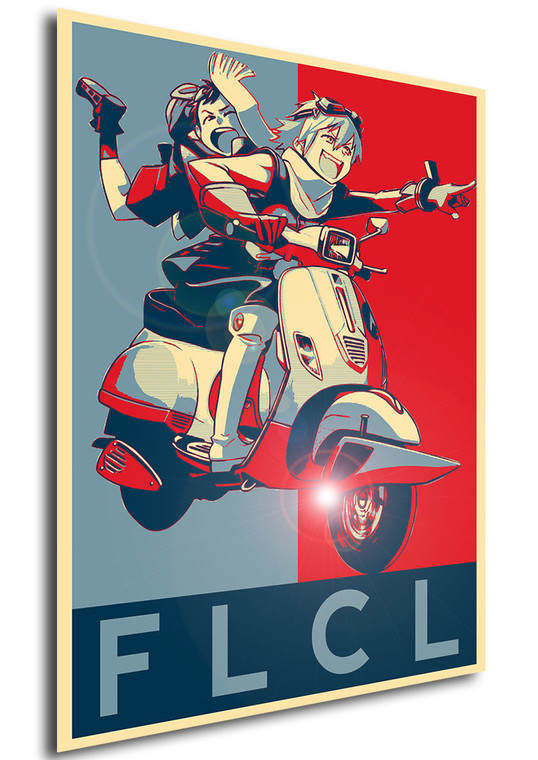 Poster - Propaganda - Hinomaru Sumo - Flcl group variant