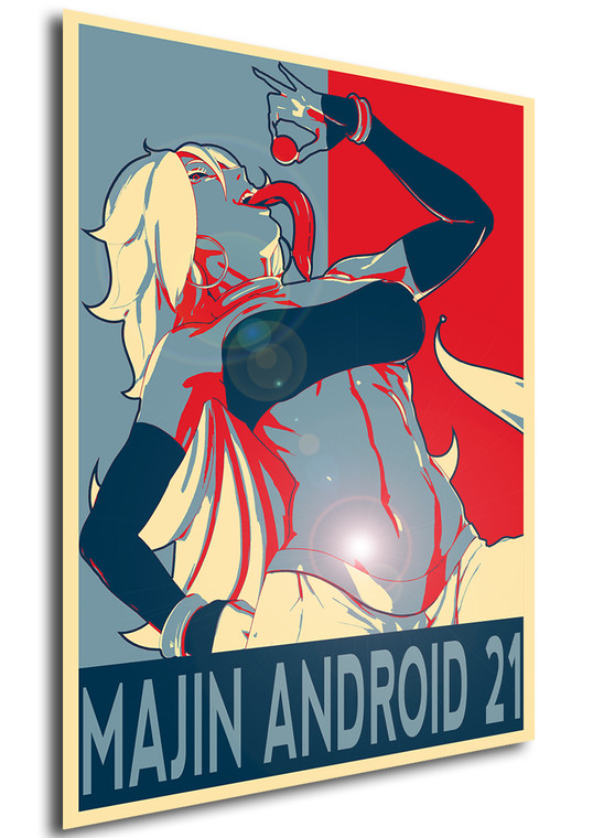 Poster Propaganda Dragon Ball Android 21 Majin