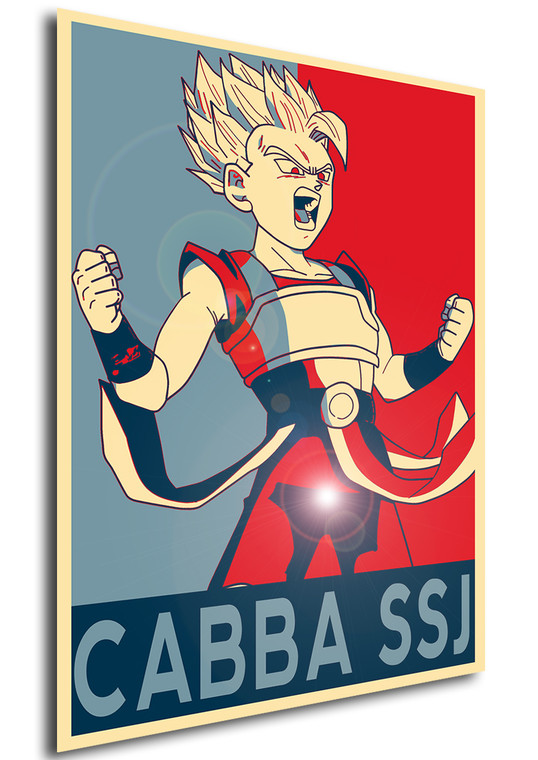 Poster Propaganda Dragon Ball Cabba SSJ