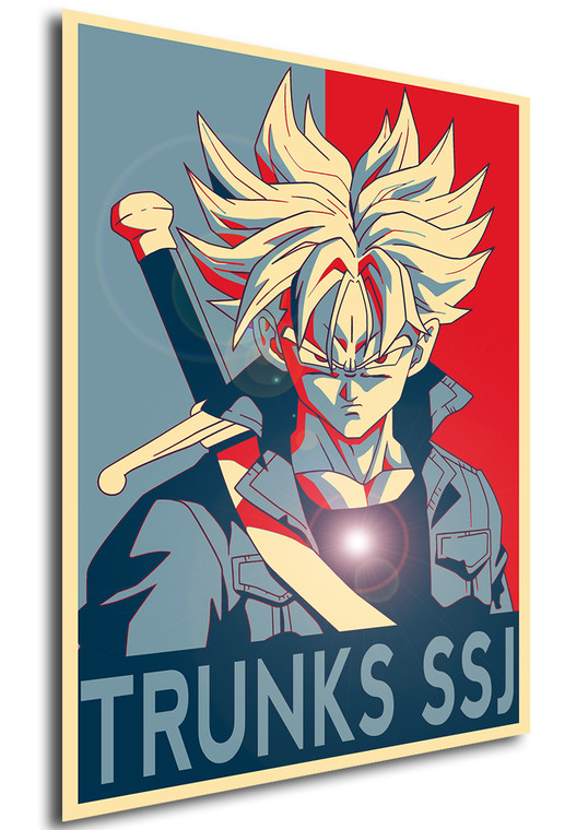 Poster Propaganda Dragon Ball Trunks SSJ