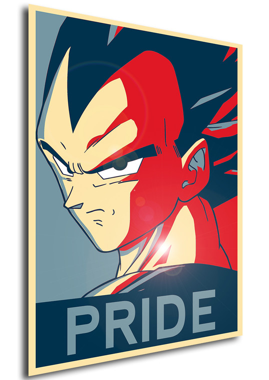 Poster Propaganda Dragon Ball Vegeta Pride