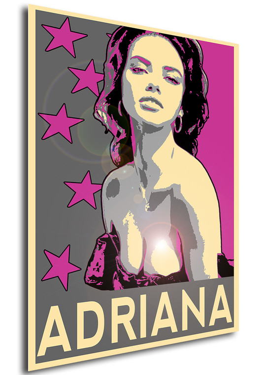 Poster Propaganda Glam Adriana Lima