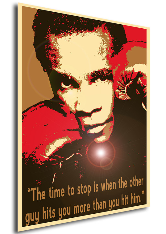 Poster Propaganda Quotes Great Boxers Sugar Ray Leonard