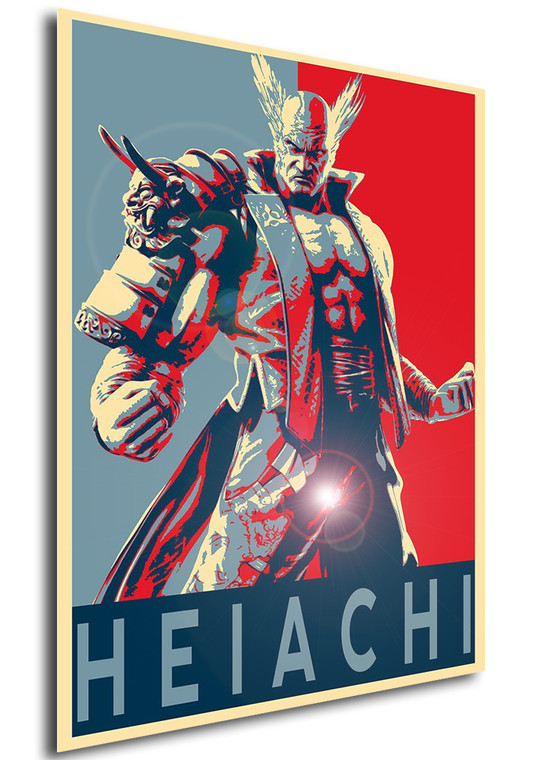 Poster Propaganda Tekken Heihachi Mishima