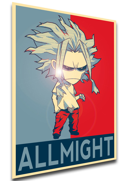 Poster - Propaganda - My Hero Academia - Chibi All Might variant