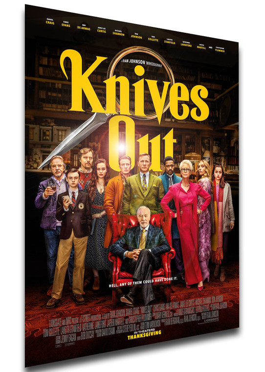 Poster - Locandina - Film - Knives Out - Variant 01