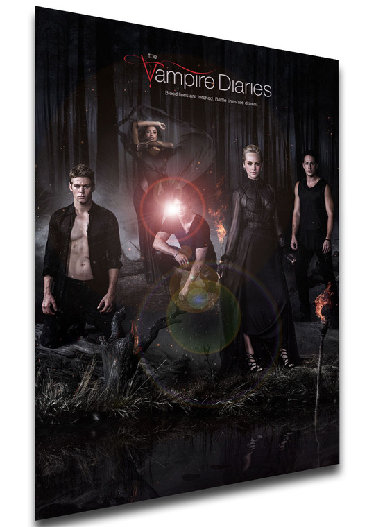 Poster - Locandina - Serie TV - The Vampire Diaries - Variant 01