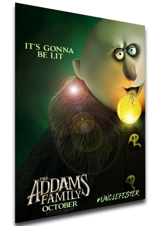 Poster - Locandina - the addams family - la famiglia addams - Uncle Fester