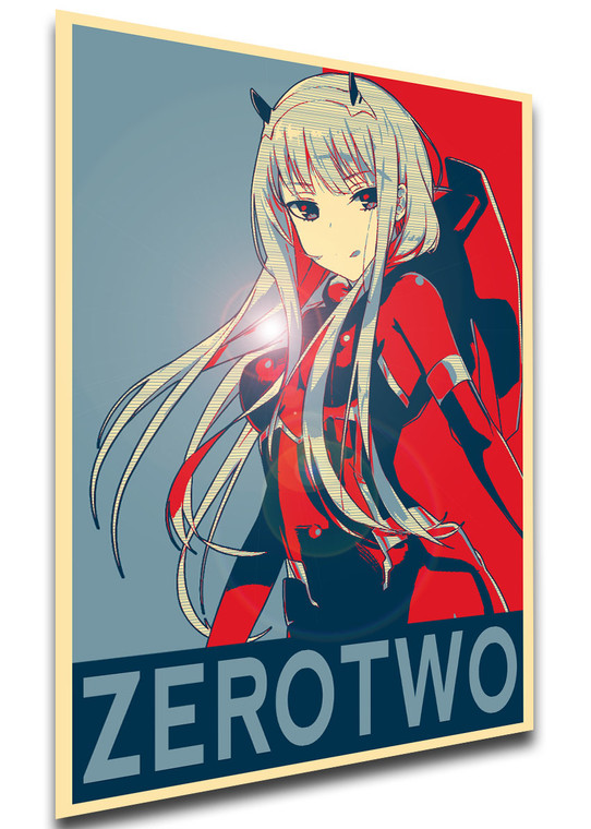 Poster - Propaganda - Darling in the Franxx - Zero Two variant 7