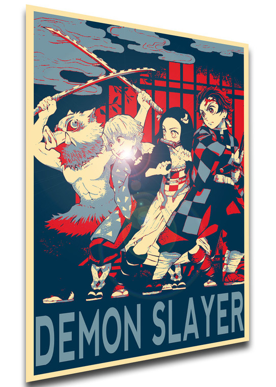 Poster - Propaganda - Demon Slayer - Kimetsu no Yaiba - Characters