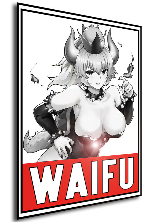 Poster - Anime - Waifu - Super Mario - Bowsette