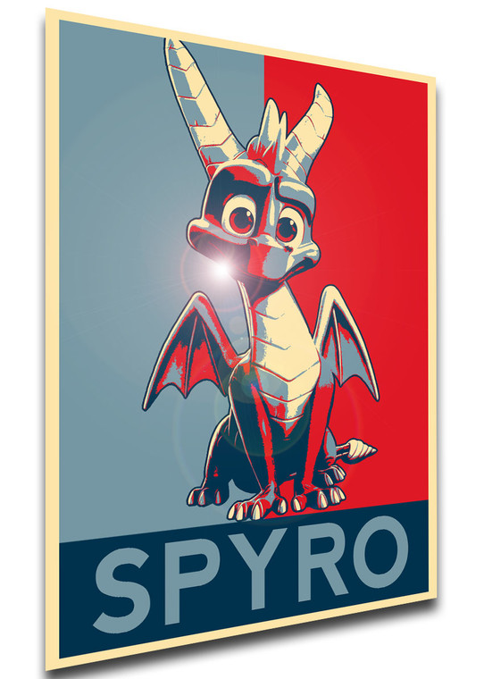 Poster - LL0035 - Propaganda - Spyro The Dragon - Spyro Variant 2