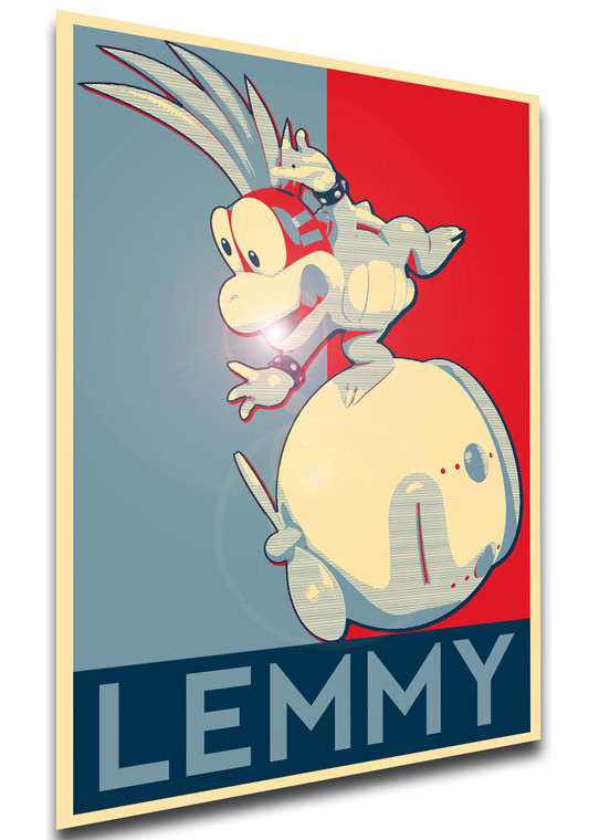 Poster - Propaganda - MA0004 - Smash Bros - Lemmy Koopa