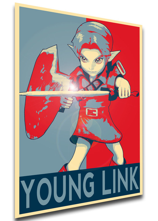 Poster - Propaganda - MA0013 - Smash Bros - Young Link variant 2