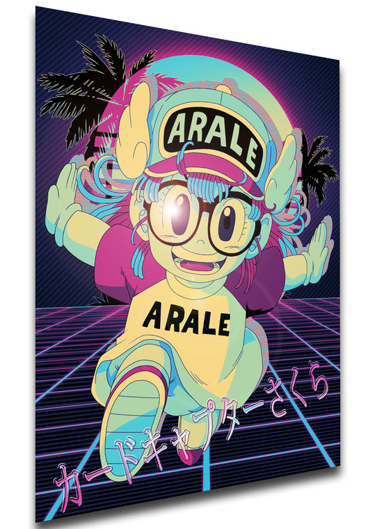 Poster - Vaporwave 80s Style - Dr Slump - Arale