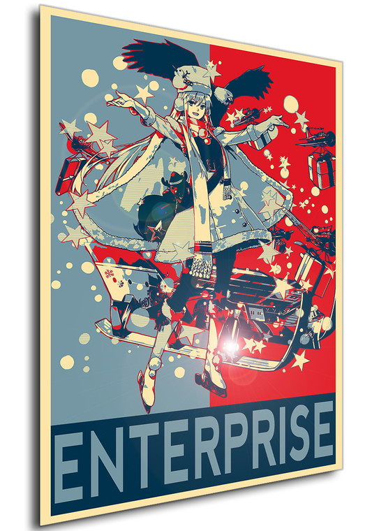 Poster - Propaganda - Azur Lane - Enterprise Reindeer Master