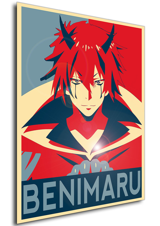 Poster - Propaganda - Vita da Slime - Tensei Shitara - That Time I Got Reincarnated as a Slime - Benimaru Variant