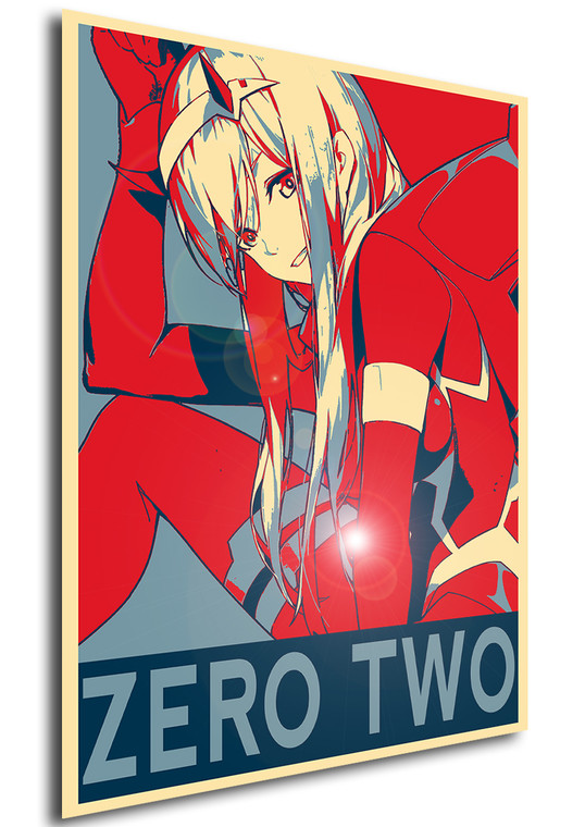 Poster Propaganda Darling in the FRANXX Zero Two V