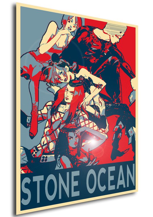 Poster Propaganda JoJo Stone Ocean Characters