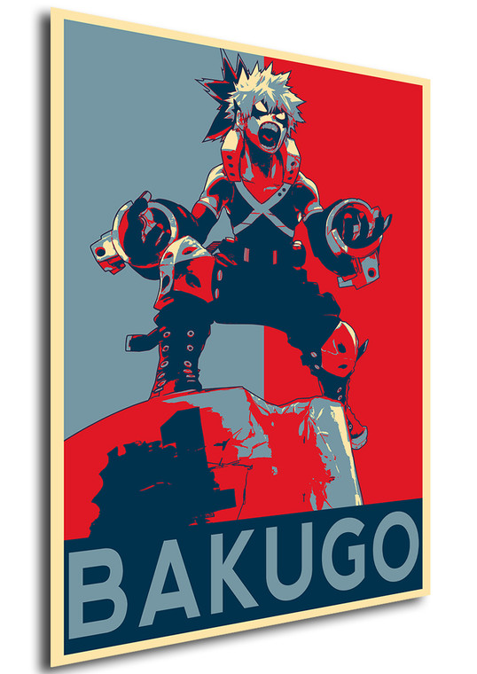 Poster Propaganda My Hero Academia Bakugo V 3