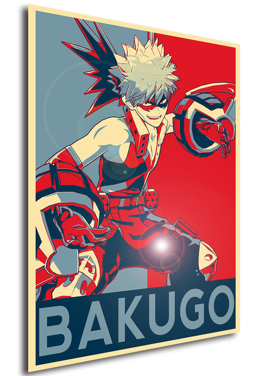 Poster Propaganda My Hero Academia Bakugo V