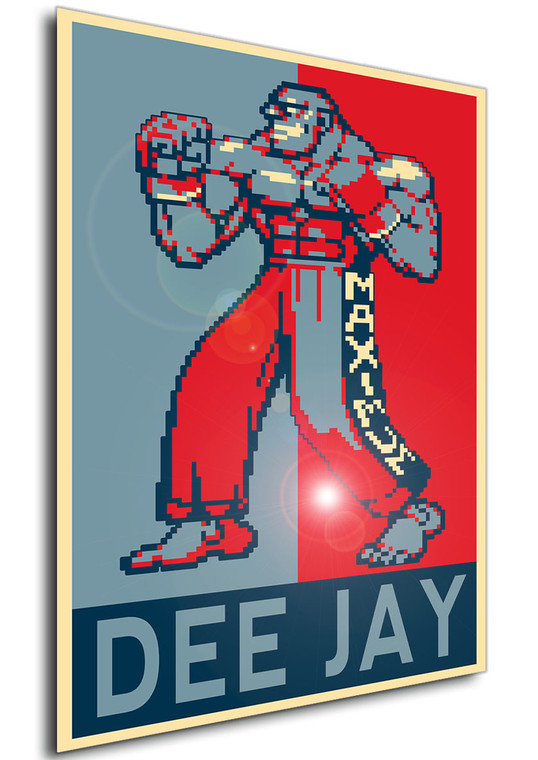 Poster - Propaganda - Pixel Art - Street Fighter Alpha - Dee Jay