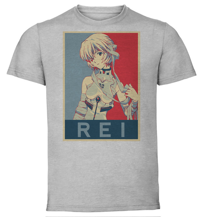T-Shirt Unisex - Grey - Propaganda - Evangelion - Rei