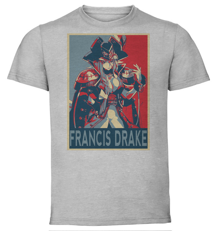T-Shirt Unisex - Grey - Propaganda - Fate Extra Last Encore - Francis Drake