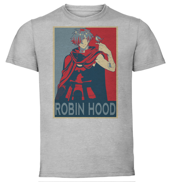 T-Shirt Unisex - Grey - Propaganda - Fate Extra Last Encore - Robin Hood