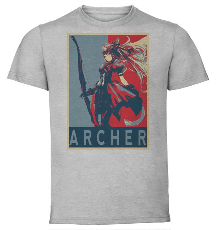T-Shirt Unisex - Grey - Propaganda - Fate Grand Order - Archer Atalanta
