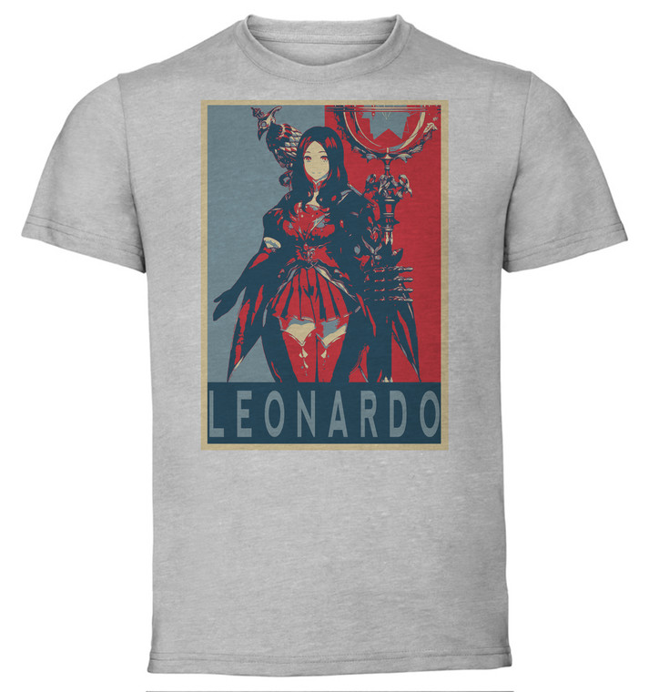 T-Shirt Unisex - Grey - Propaganda - Fate Grand Order - Leonardo da Vinci