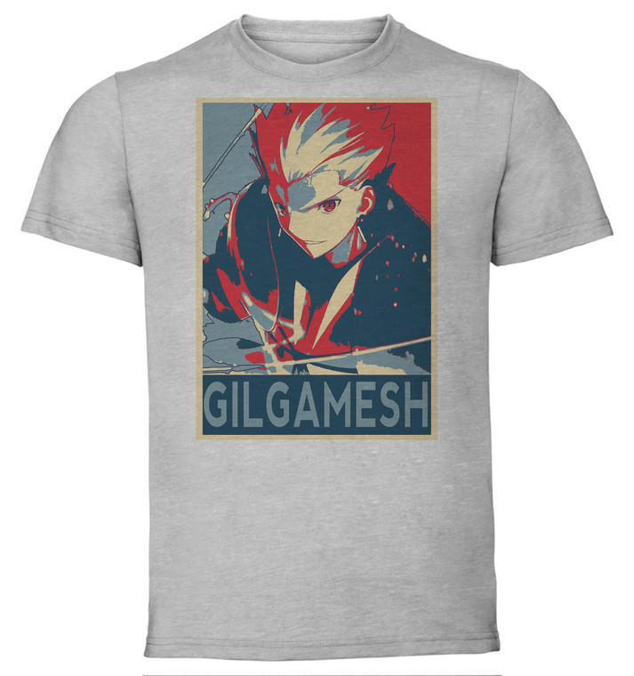 T-Shirt Unisex - Grey - Propaganda - Fate Stay Night-Gilgamesh