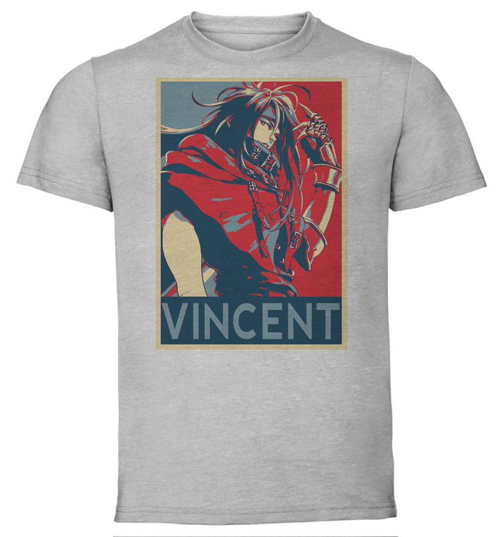 T-Shirt Unisex - Grey - Propaganda - Final Fantasy 7 - Vincent
