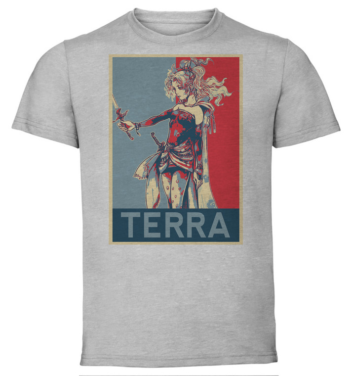 T-Shirt Unisex - Grey - Propaganda - Final Fantasy Dissidia - Terra