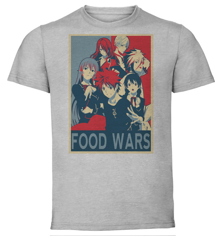 T-Shirt Unisex - Grey - Propaganda - Food Wars - Characters