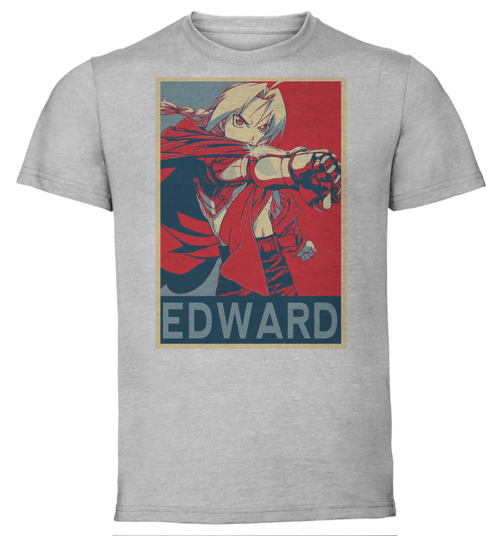 T-Shirt Unisex - Grey - Propaganda - Fullmetal Alchemist - Edward