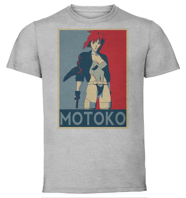 T-Shirt Unisex - Grey - Propaganda - Ghost in the Shell - Motoko C