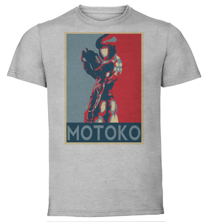 T-Shirt Unisex - Grey - Propaganda - Ghost in the Shell - Motoko D