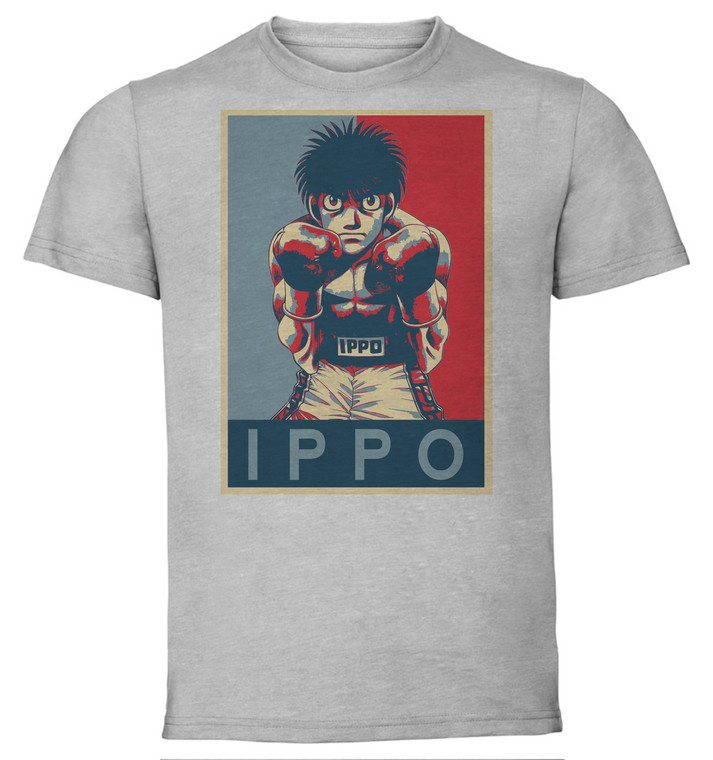 T-Shirt Unisex - Grey - Propaganda - Hajime no Hippo - Ippo