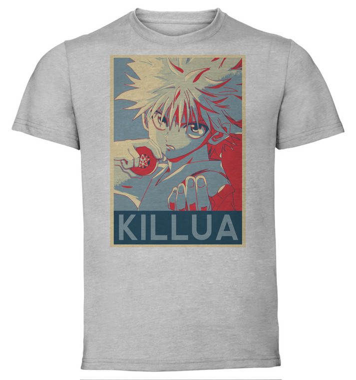 T-Shirt Unisex - Grey - Propaganda - Hunter x Hunter - Killua Variant 2