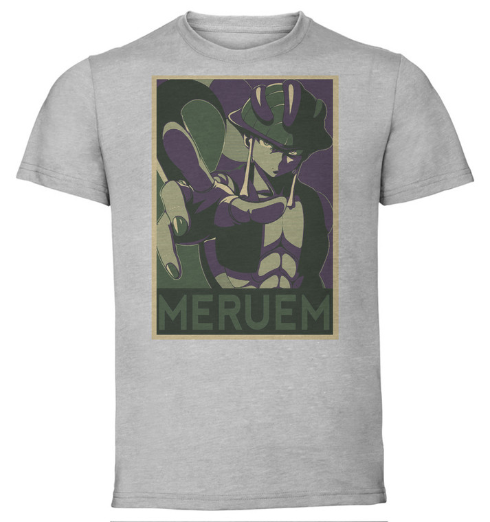 T-Shirt Unisex - Grey - Propaganda - Hunter x Hunter - Meruem (green-violet)