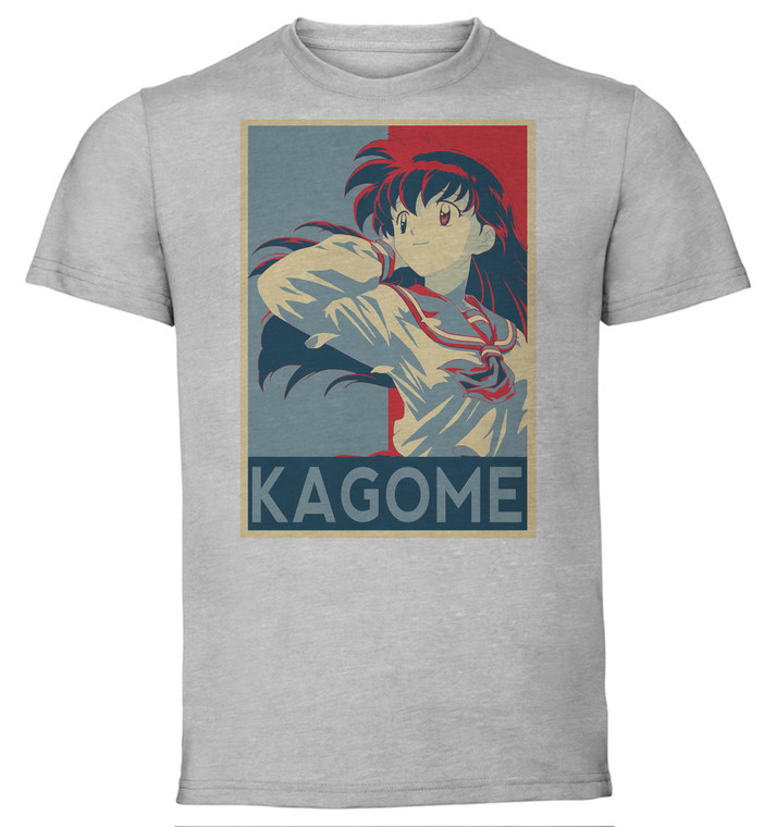 T-Shirt Unisex - Grey - Propaganda - Inuyasha - Kagome