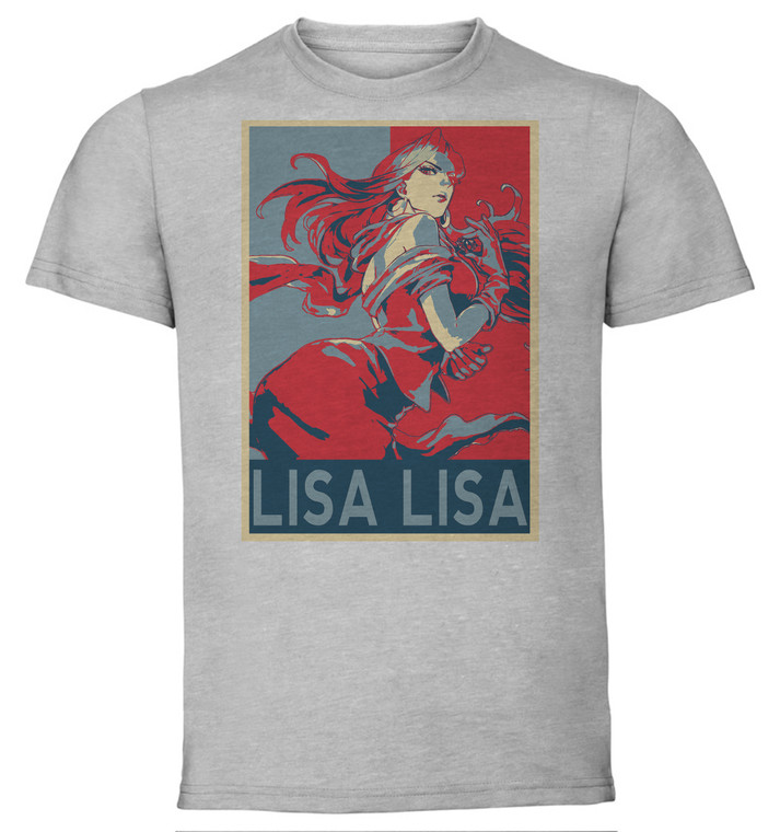 T-Shirt Unisex - Grey - Propaganda - Jojo's Bizarre Adventure - Battle Tendency - Lisa Lisa